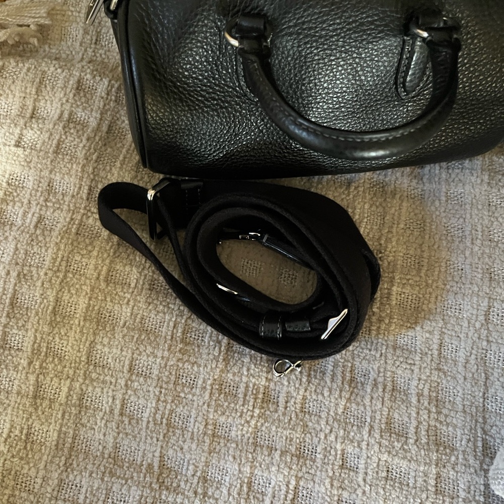 Coach Black Pebbled Leather Satchel - Picture 8 of 16